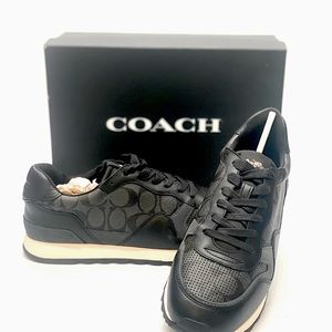 COACH Men’s Shoes C142 RUNNER LOGO Black 10.5D